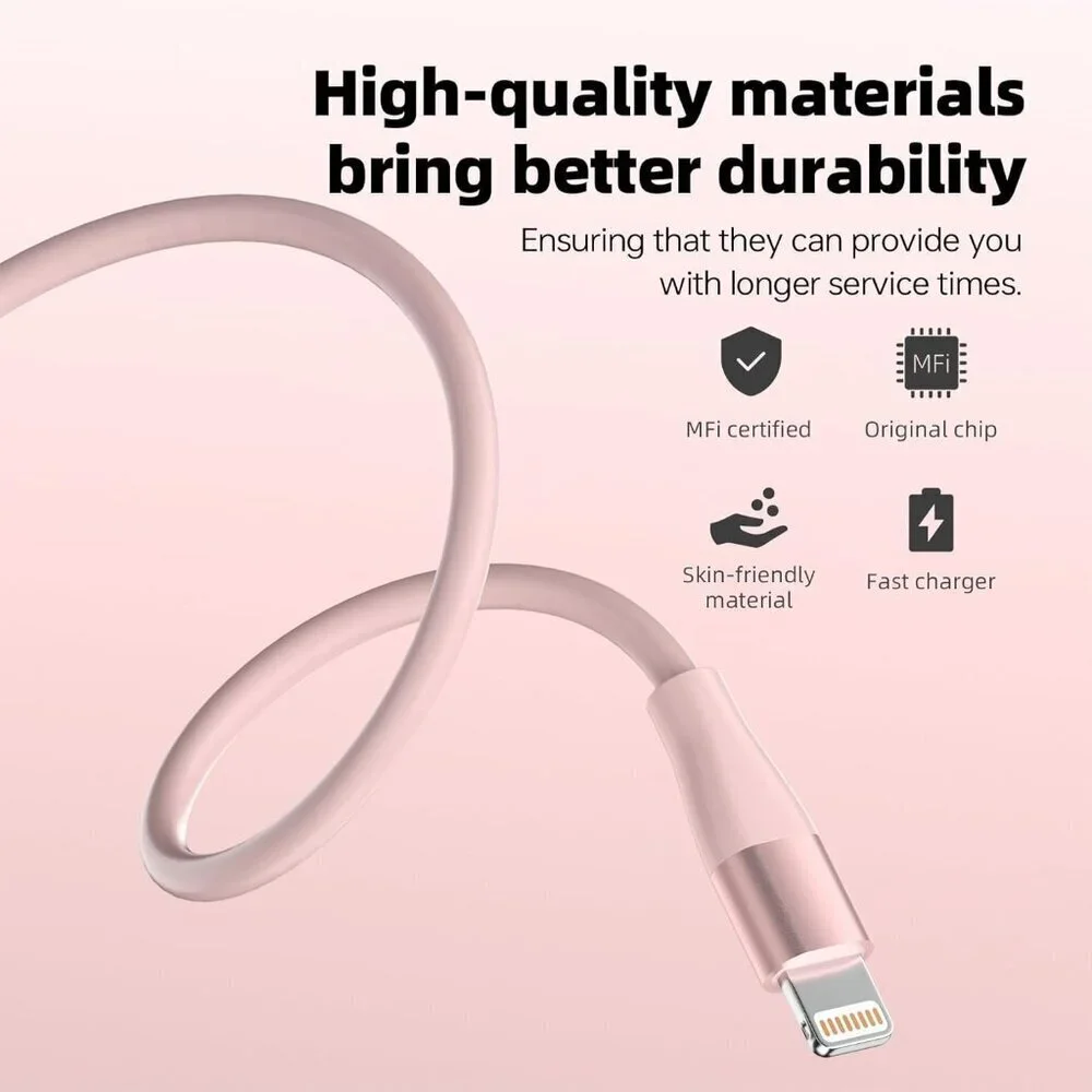 iPhone Charger 3Pack 10 FT Apple MFi Certified Lightning Cable Fast Charging iPh